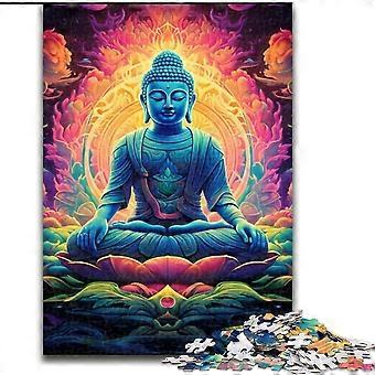 Jigsaw Puzzles for Adults Teens Psychedelic Buddha Adult Puzzles,Challenging Game for Is Ideal As A Gift for The Whole Family - PT 2587