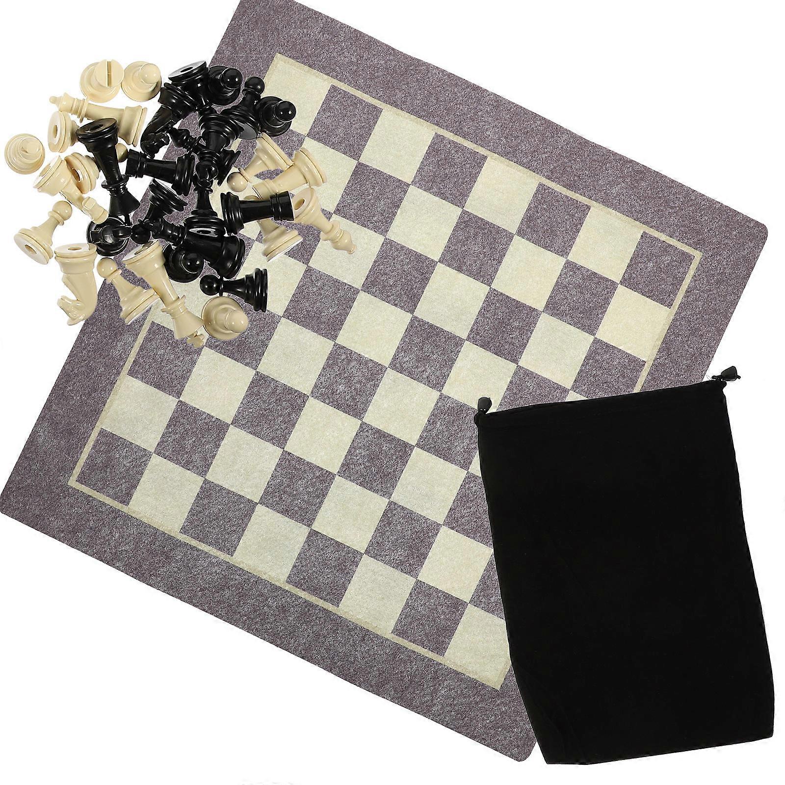 Chess Game Set 1 Set Of Multi-function Game Chessboard Crafted For Children's Fun Assorted Color Folding Accessible