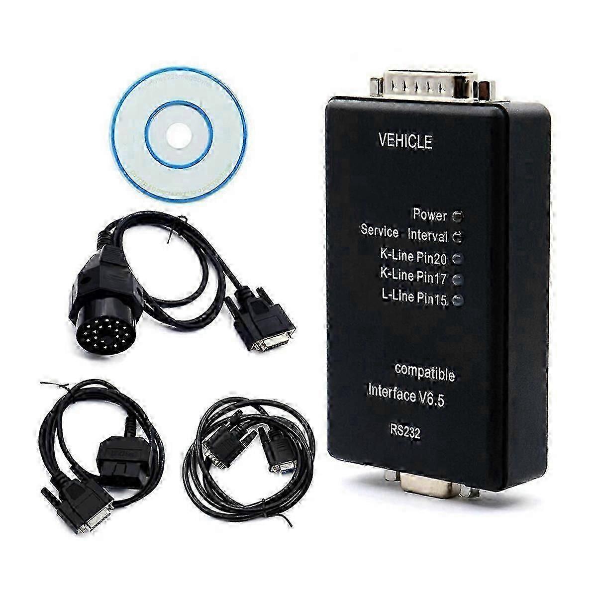 adecuado para Auto Carsoft 6.5 adecuado para E30 / E36 / E46 / E34 / E39 / E53 / E32 con la herramienta de diagnóstico del automóvil de interfaz de PC RS232