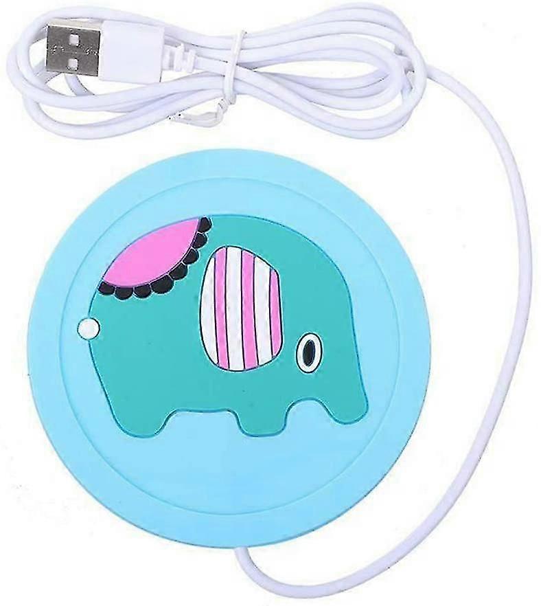 Usb Electric Coffee Mug Warmer For Office, Home, Blue