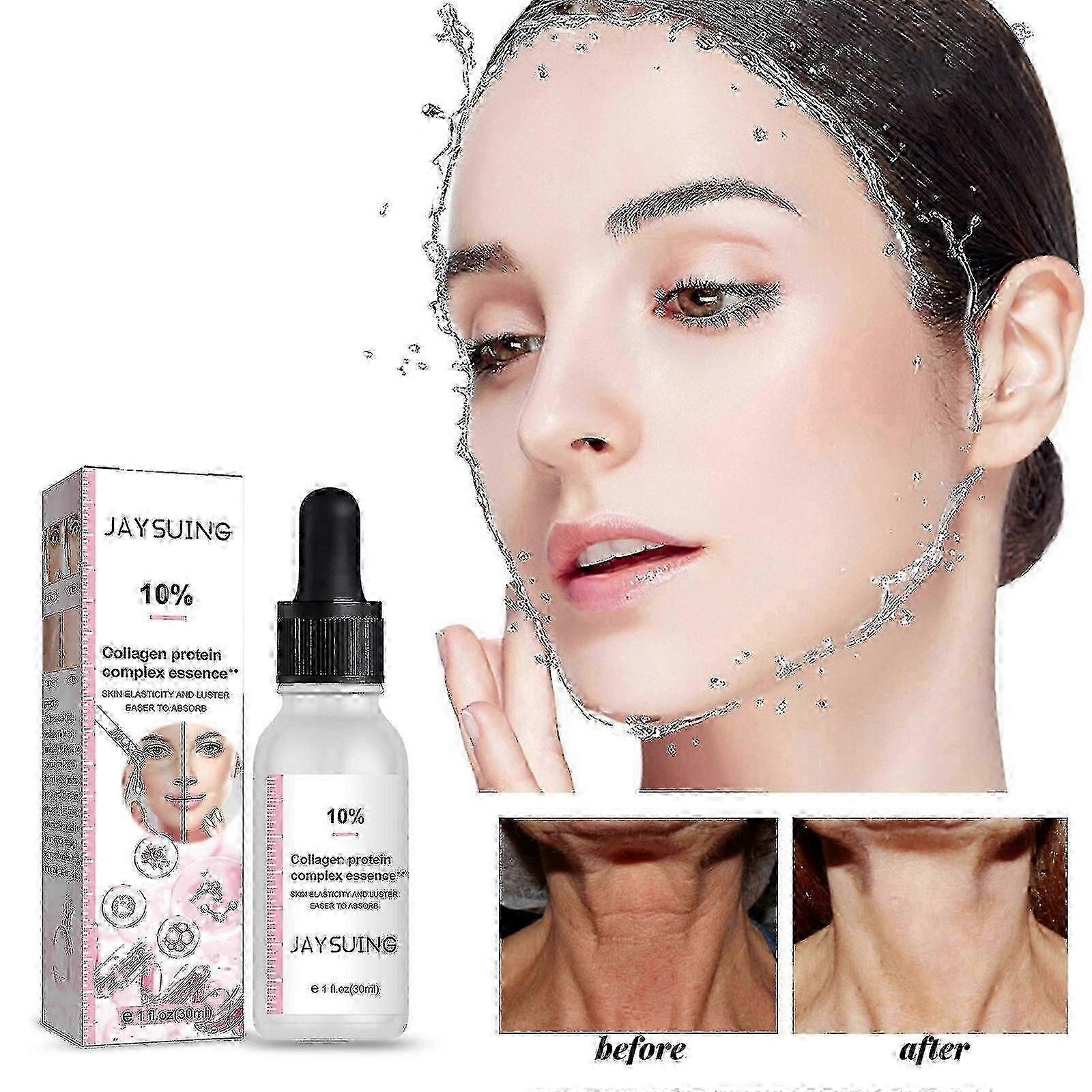 ジェイスイング コラーゲン コンプレックス エッセンス ハリ、シワ防止、バリア、スキンケアの修復、シワの軽減、シワの除去 BF |