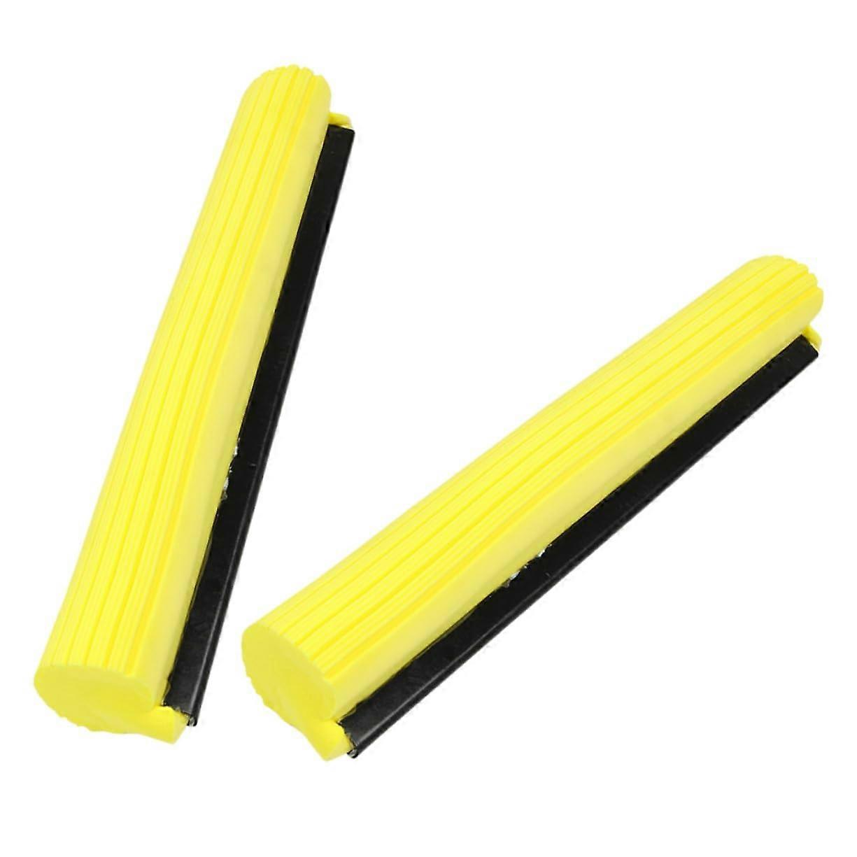 Sponge Mop Refill Heads 2 Pack  Absorbent Roller Replacement Compatible With Tile Wood Laminate Marble Floors