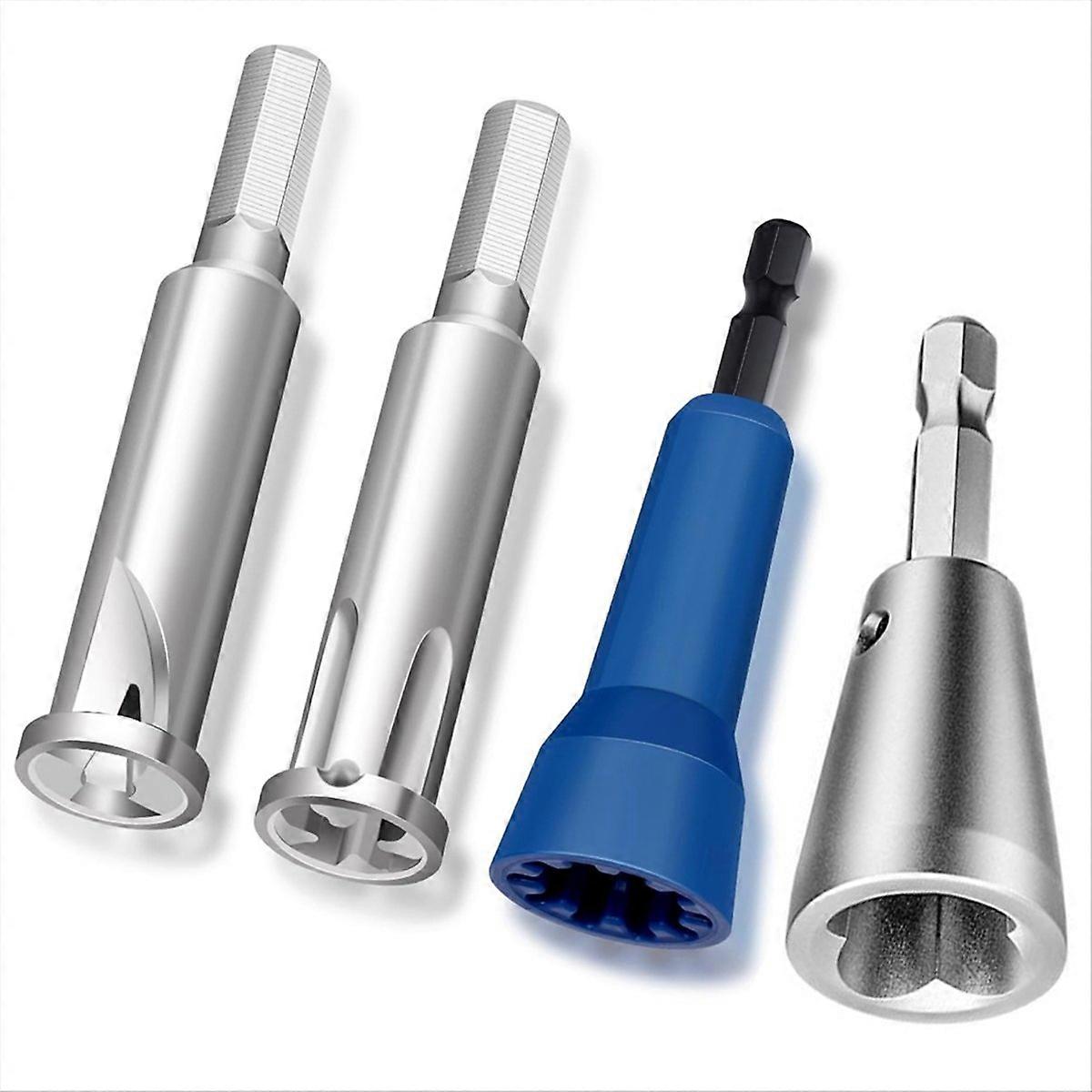 4Pcs Wire Twister Tool for Drill,Wire Nut Twister Wire Stripper Tool