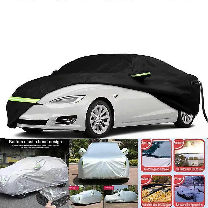 Apply Car Cover Custom Fit For Tesla Model Y 2020-2024 Waterproof All Weather Rain Snowproof Windproof with Charging Port Zipper Door