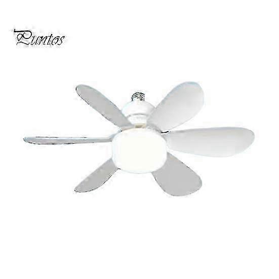 LED Light Ceiling Fan with Remote Control Dimmable 30/40W Quiet 6-Blade Timer Function Universal Mounting