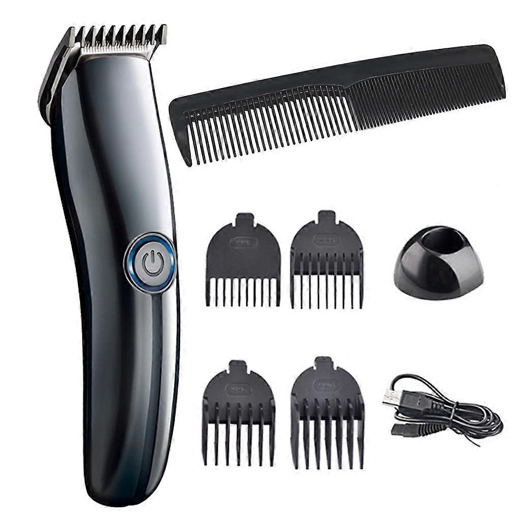 USB Rechargable Hair Clipper Powerful Cutting Machine Comb Set
