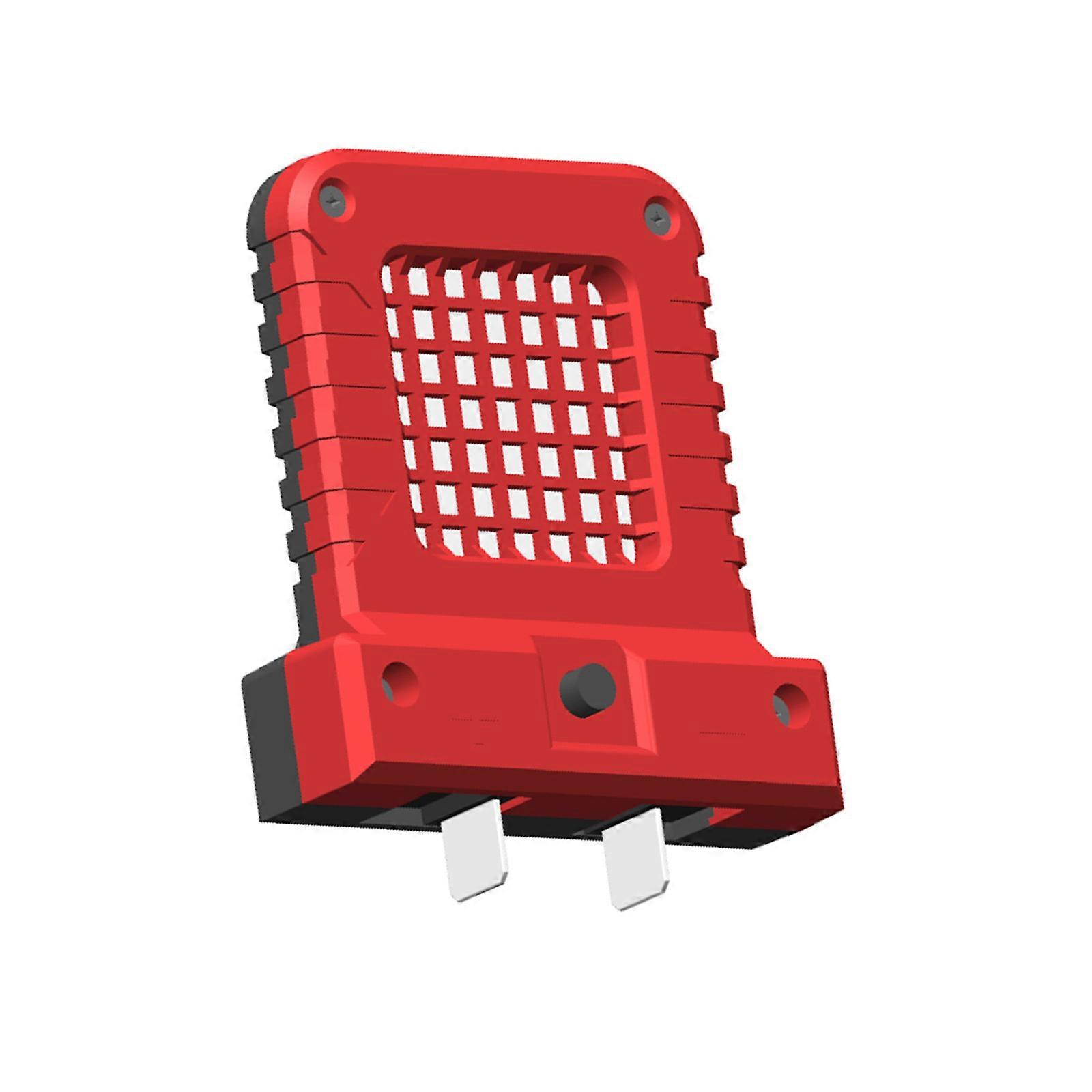 Portable Cordless Work Light Suitable With Power Tool Batteries Convenient Design 2 Brightness Level For Indoor Outdoor  Red