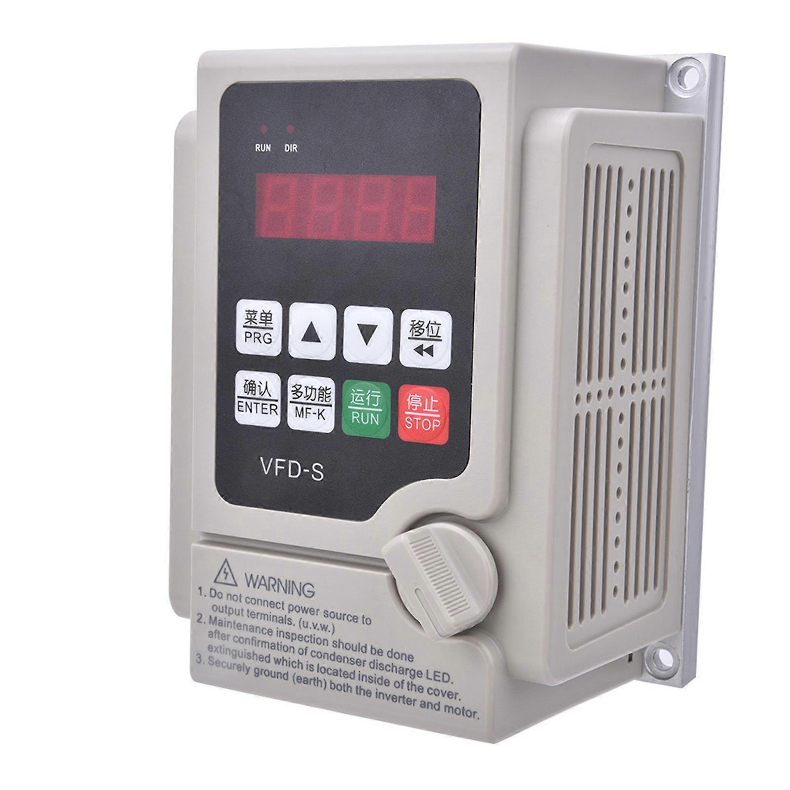 110V Frequency Converter Single-Phase Input 3-Phase Output VFD Frequency Inverter0.4KW