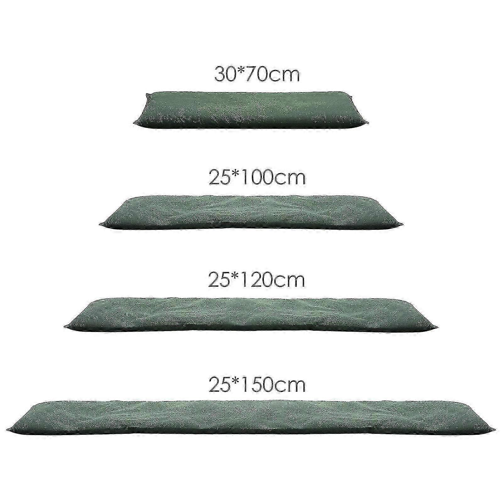 Emergency flood barrier for garage water activated design