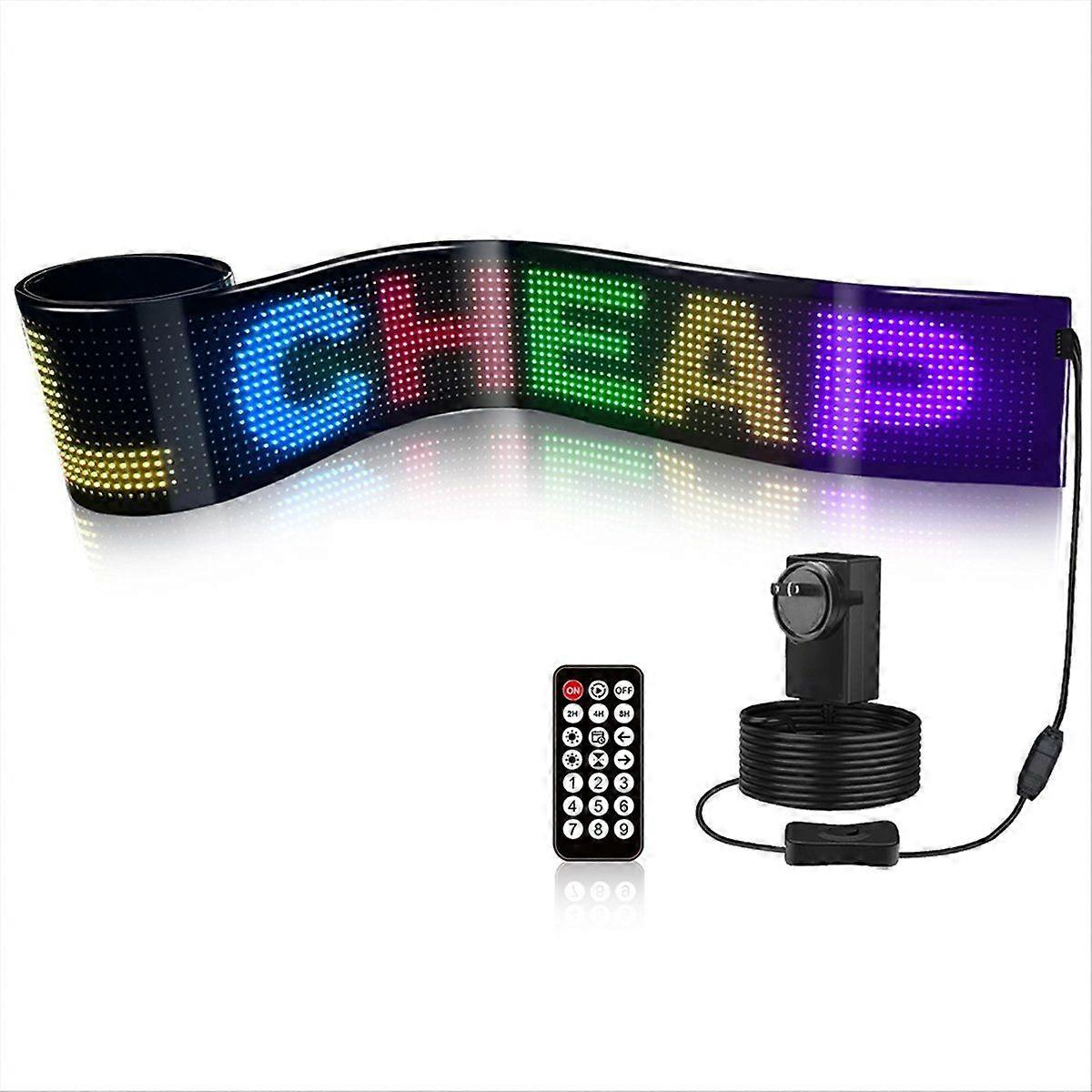 16LEDx192LED Truck/Car Programmable Led Sign Matrix Pixel Panel Light Flexible Led Auto Animation D