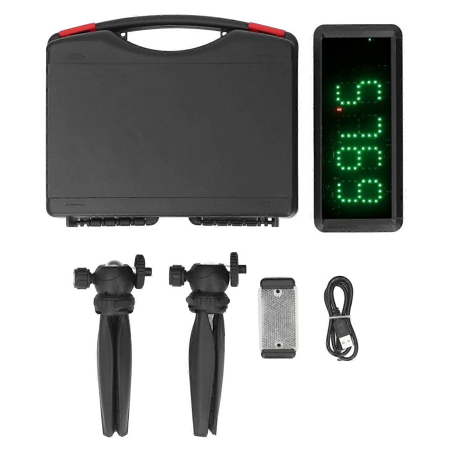 Wireless Sprint Timer Battery Powered Laser Stopwatch Timing Clock for Motorcycle Cycling Speed Trai