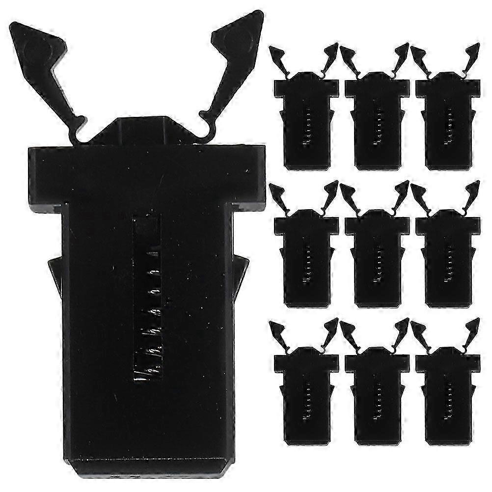 50pcs Garbage Can Lock Trash Can Buckle Trash Can Lock Replacement Catch Latches2.10X1.20X0.70CMBlack SZRH