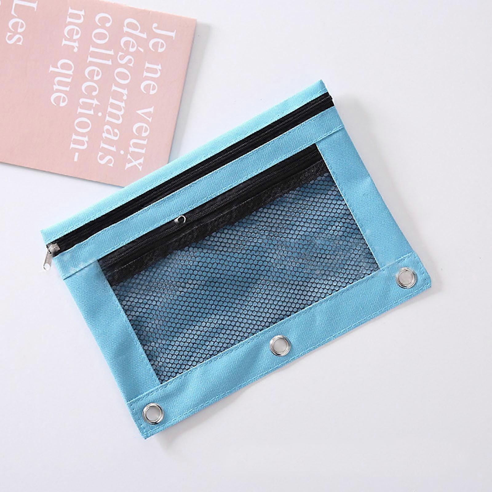 Clearance! Kiteky Stationery Bag with Transparent Window, Pencil Case Compatible with Binder Classroom Storage, Tool Series