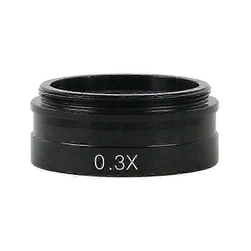 Professional Monocular Microscope Auxiliary Objective Barlow Lens 0.3x Install Thread 42mm For 10a 120x 180x 300x