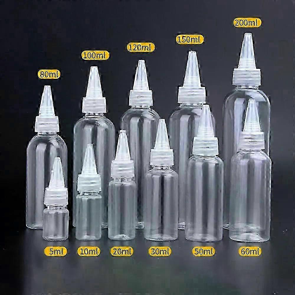 5ml-500ml  Tip Transparent Plastic Bottle Emulsion Extrusion Bottling Spot PET Empty Bottles  Plastic portable bottle