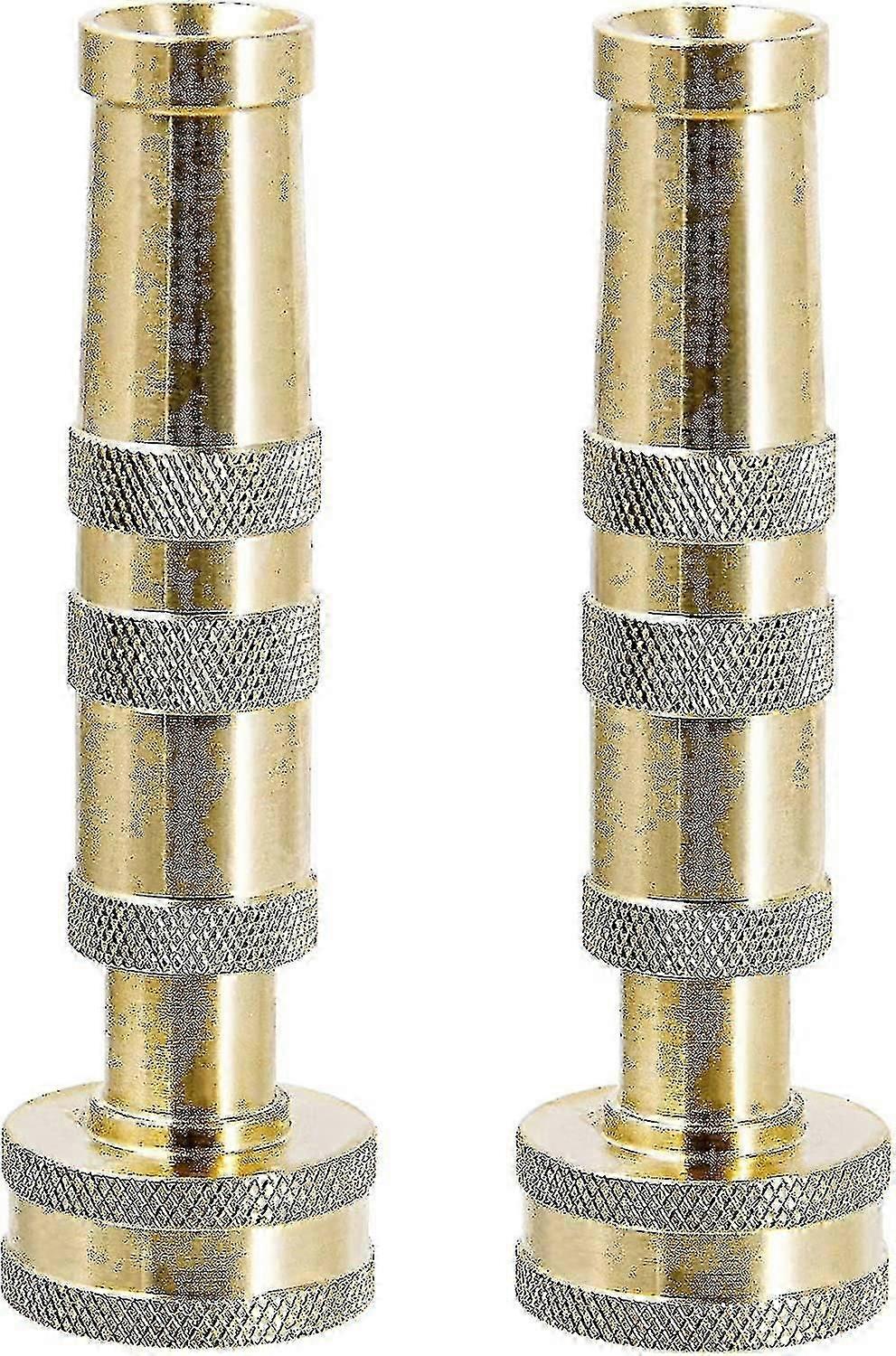 Embout de tuyau torsadé réglable en laiton robuste, paquet de 2