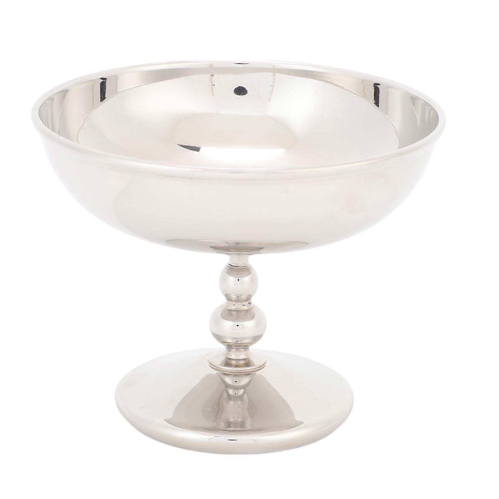 Stainless Steel Ice Cream Dessert Cups with Footed Base for Sundae, Fruit, Salad, Pudding, Party Set of 4