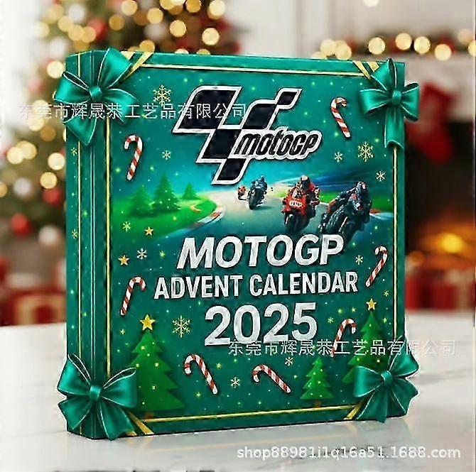 Ημερολόγιο Μοτοσικλέτας Advent 2025 - Δώρο αντίστροφης μέτρησης 24 ημερών για τα Χριστούγεννα, Διασκεδαστικό δώρο για λάτρεις και αναβάτες μοτοσικλέτας, 2D ακρυλική μοτοσικλέτα, Διακοπές