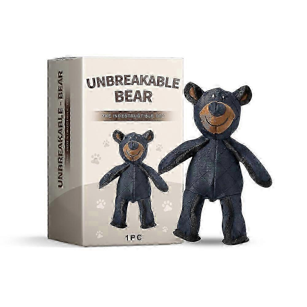 25-26 Unbreakable Bear Dog Toy, 2025 New Unbreak Bear, Unbreaka Bear for Aggressive Chewers, Indestructible Bear Dog for Heavy Chewers Large Dogs