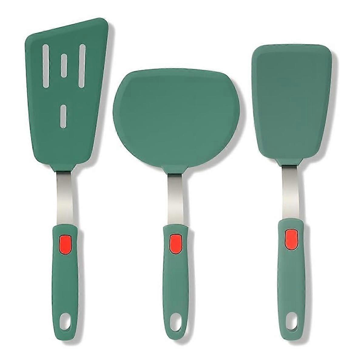 Silicone Spatula Turner Set Stainless Steel Inside