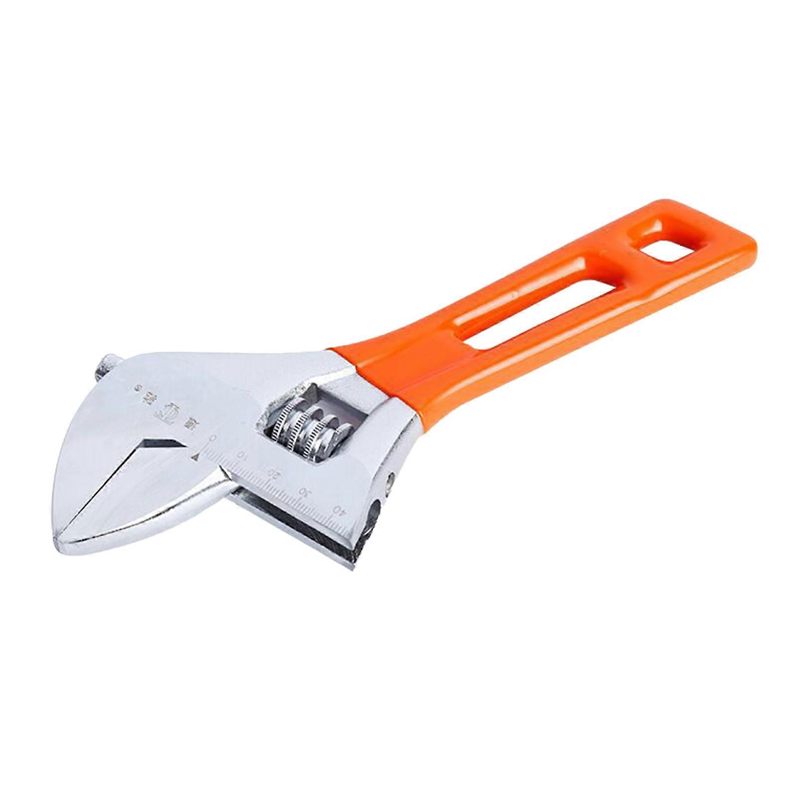 Handy Portable Comfortable Adjustable Spanner Tool Wide Jaw 30mm Capacity Ergonomic Handle For Bathroom Pipe Maintenance Multicolor