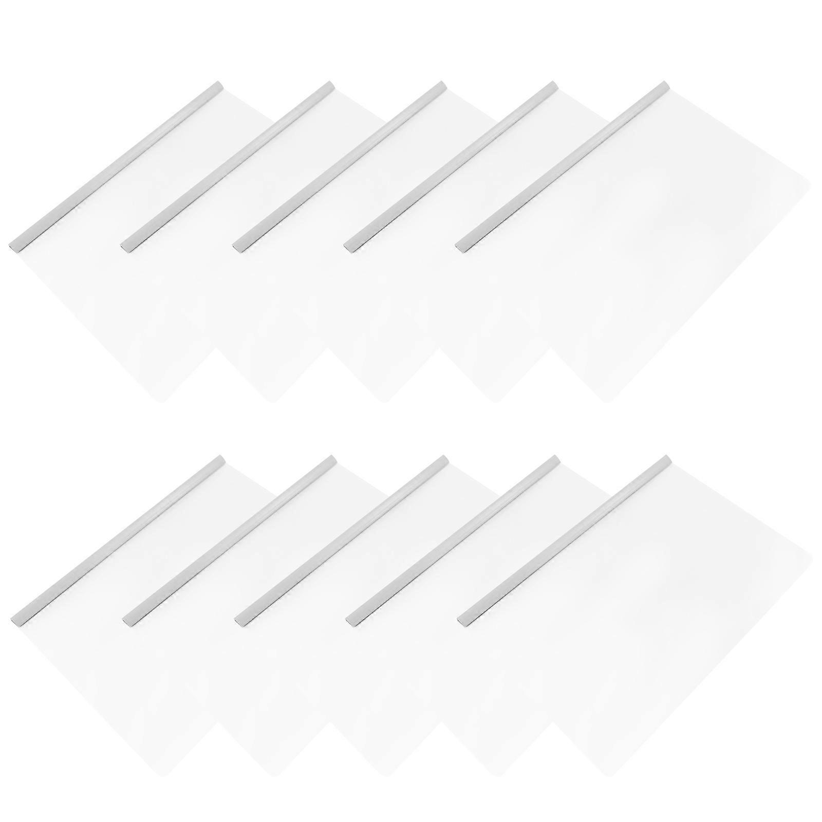10Pcs Plastic File Draw Rod Folders Useful Document A4 Rod Clamps File Organizer
