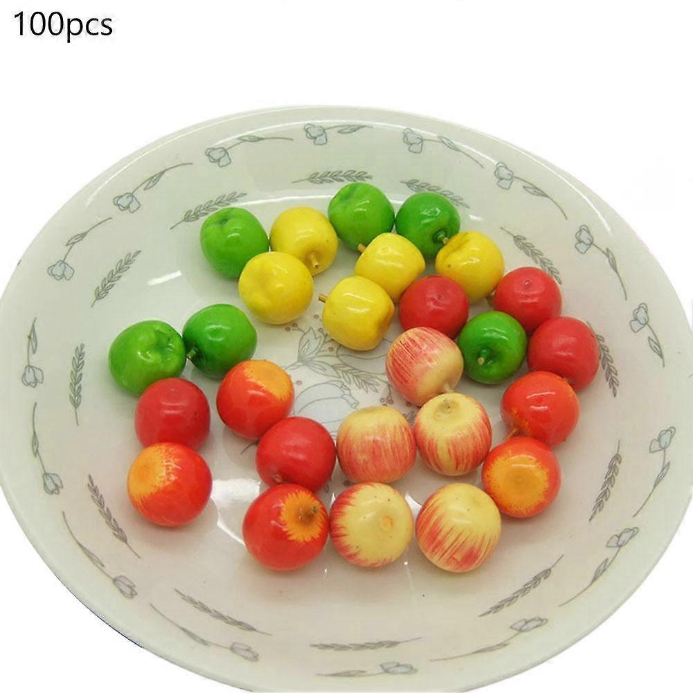 For Fall Decor 100 Pcs Mini Foam Apples Realistic Look for DIY Crafts Halloween Thanksgiving Table Centerpiece
