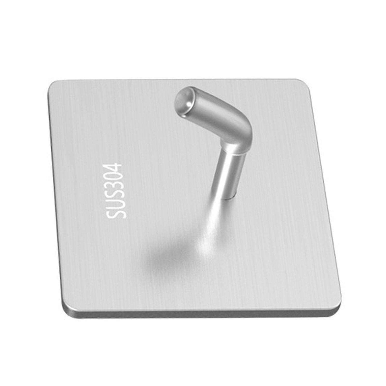 Set of 5 No Drilling Needed Adhesive Hooks Stylish Towel Holders Muti-Functional Adhesive Hooks for Bathroom Livingroom Multicolor