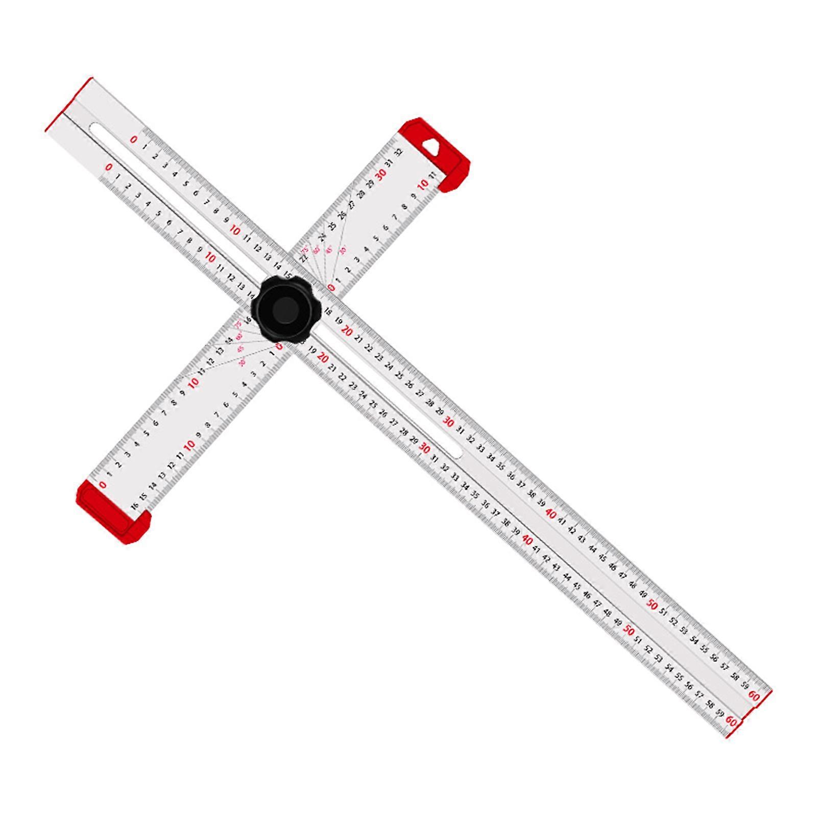 Drilling Positioning Ruler Woodworking Scriber Drawing Marking Tool Multicolor
