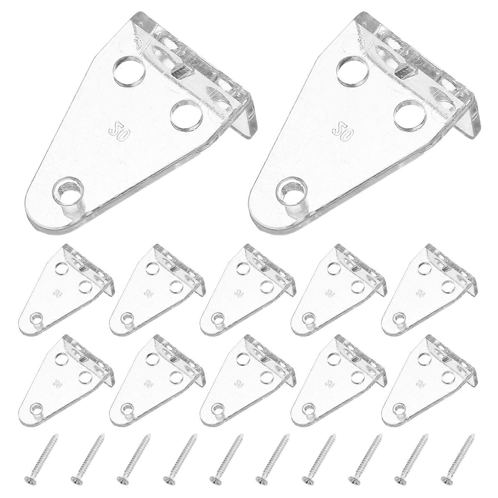 Transparent Window Blind Hold Clips Blinds Hold Down Brackets 24Sets