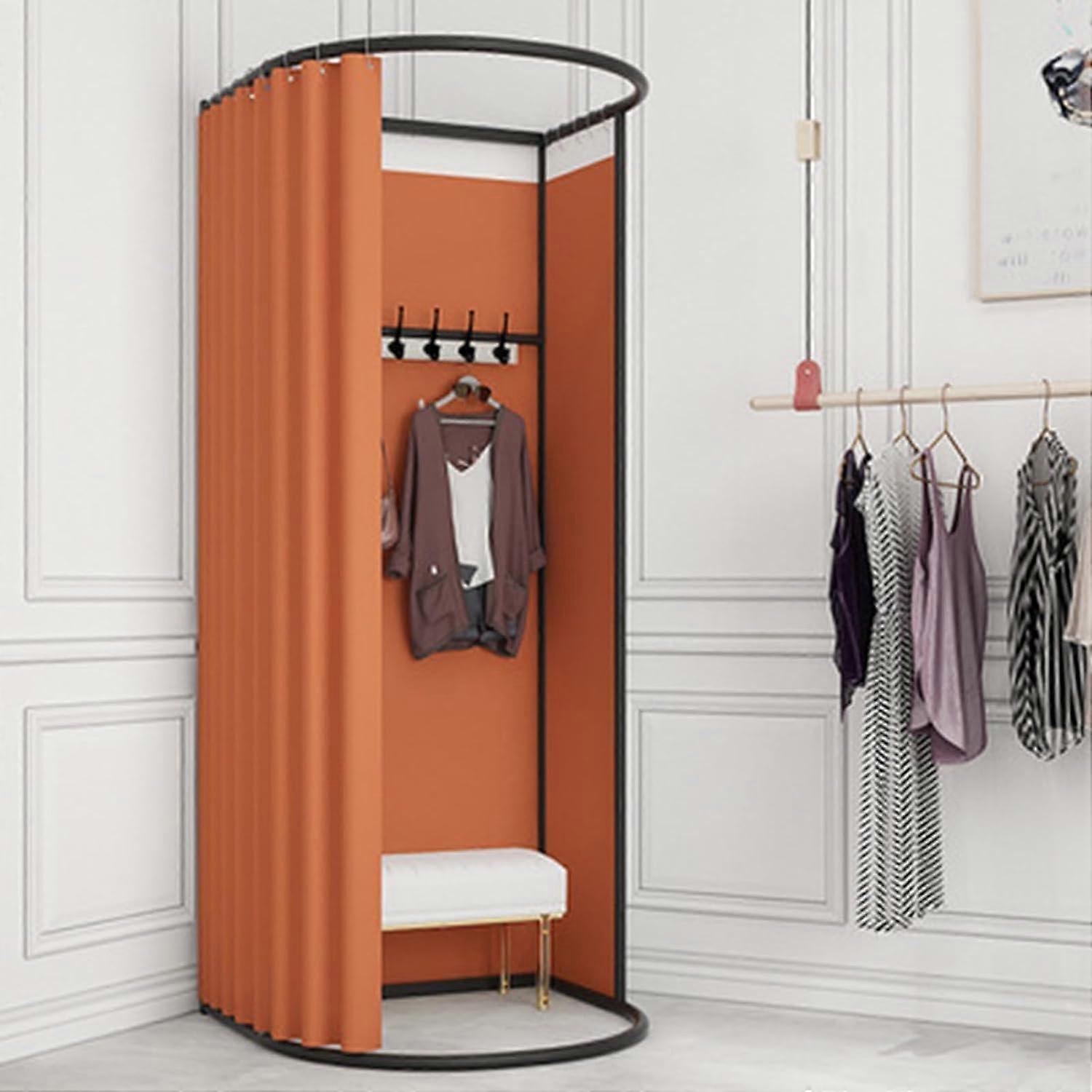 Portable Clothing Store Dressing Room Privacy Booth For Shops And Mall Use Mobile Changing Room 85*80*200 cm Color E