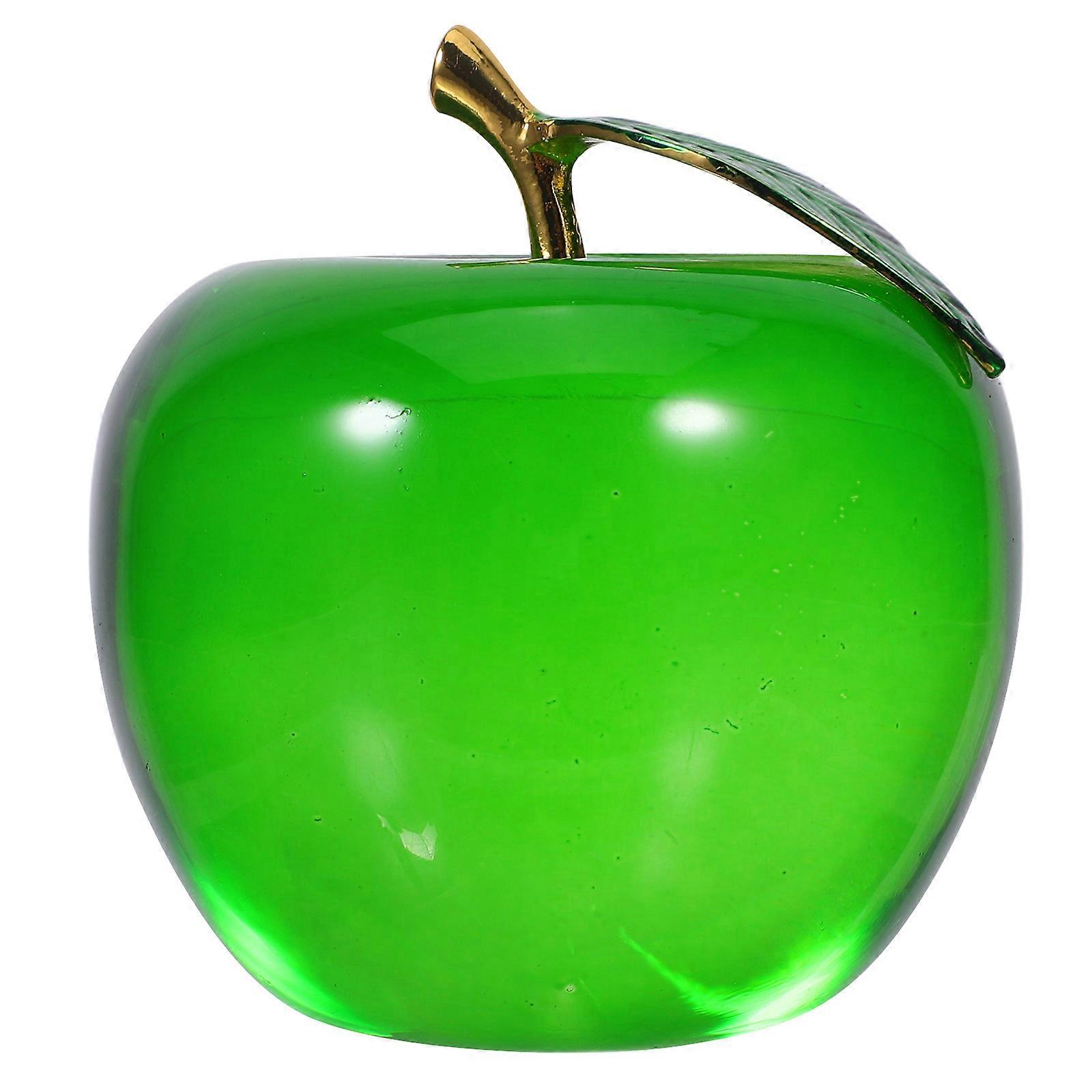 Dekorative Kristallfruchtfigur, grüne Kristallfruchtstatue