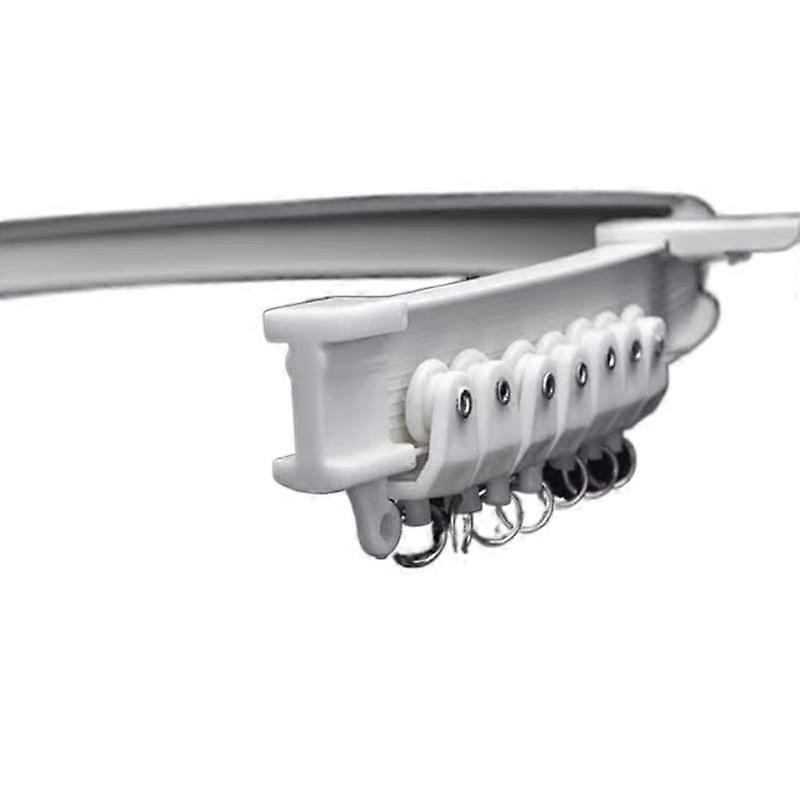 Flexible Curtain Track Rail 2M Set Ceiling Mounted Bendable Design for Bay Windows and RV