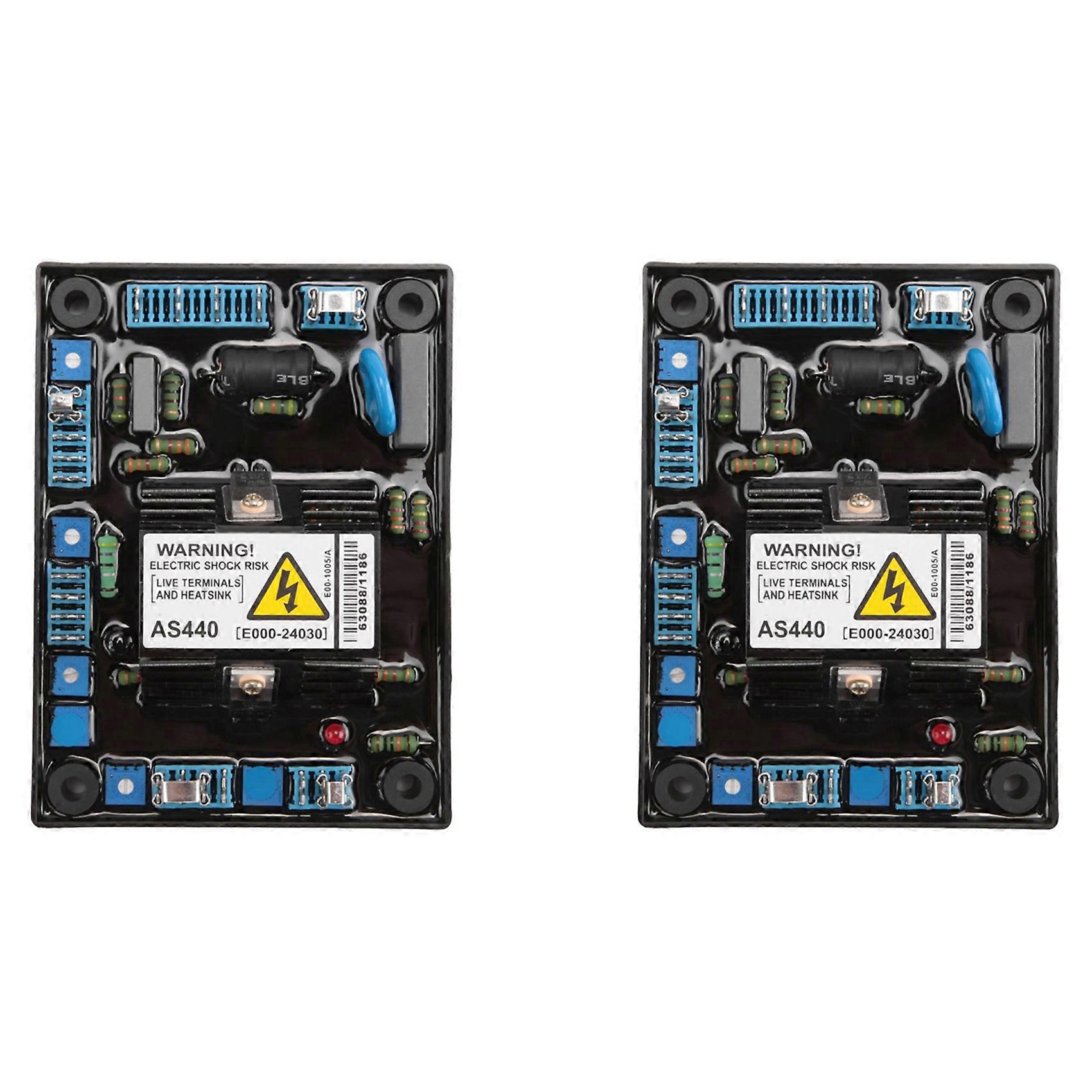 2X AS440 Generator Automatic Voltage Regulator Input AC 190-264V 4A Engine AVR Voltage Regulator Generator