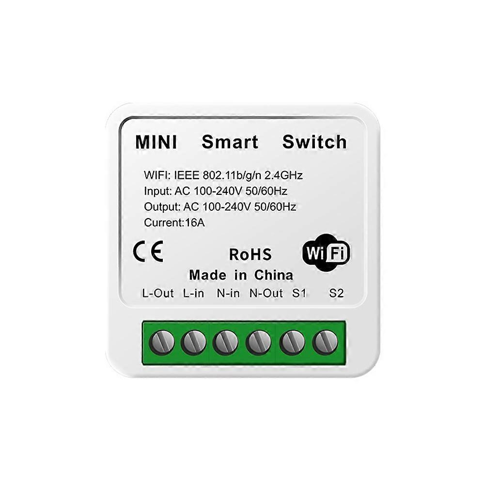 Tuya 16A MINI Wifi Switch DIY 1-Way Remote Control Timer Relay