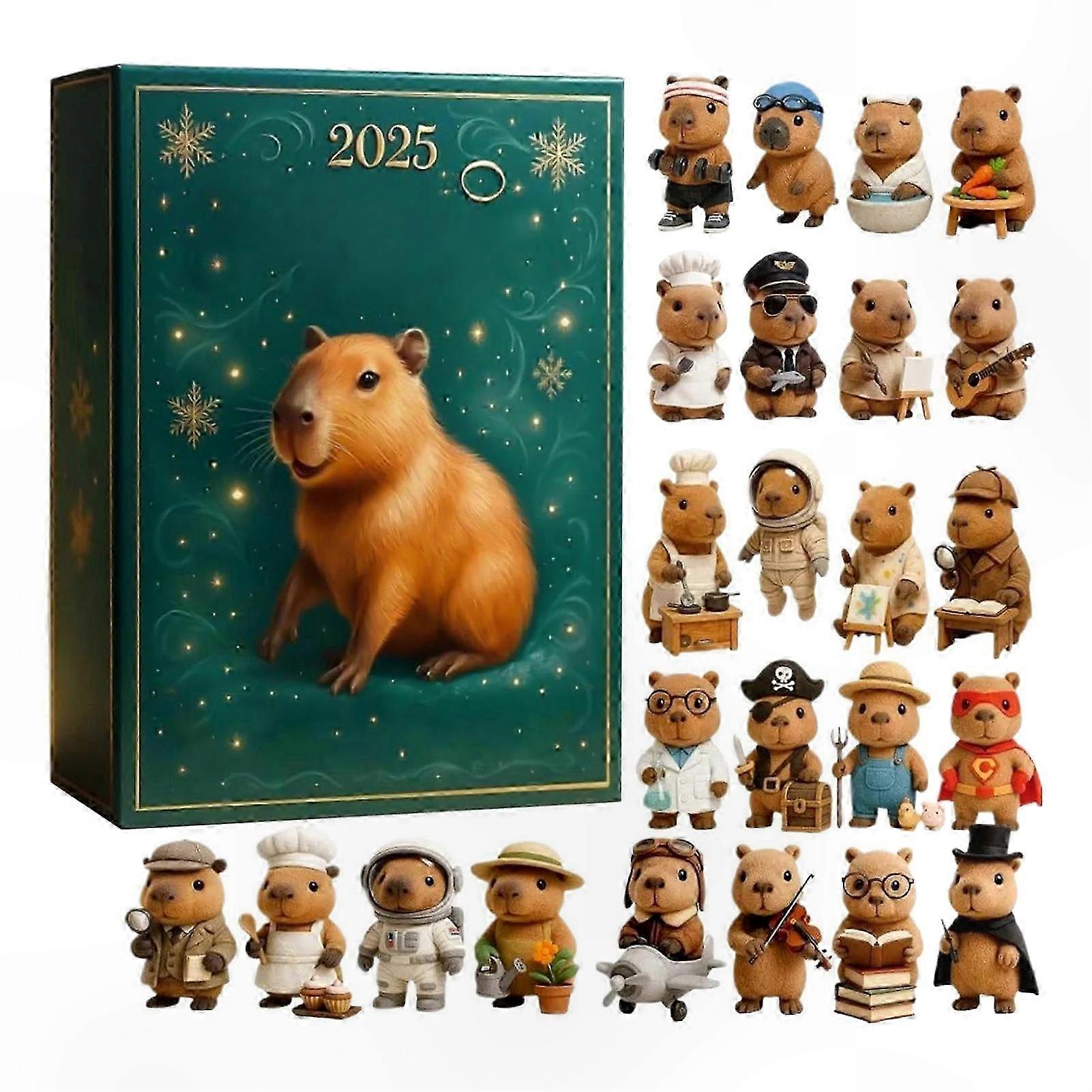 2025 Holiday Countdown Calendar with Unique Flat Pendant Design for Festive Mantel Decor