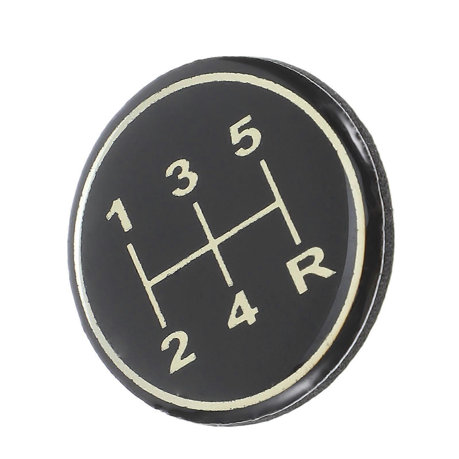 Black Universal Car Gear Shift Sticker for Manual Transmission with Durable Material