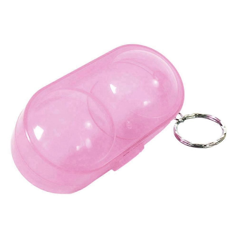 Table Tennis Container 2 Balls Ping-Pong Storage with Keychain Ping-Pong Container for Adults Table Tennis Enthusiast A