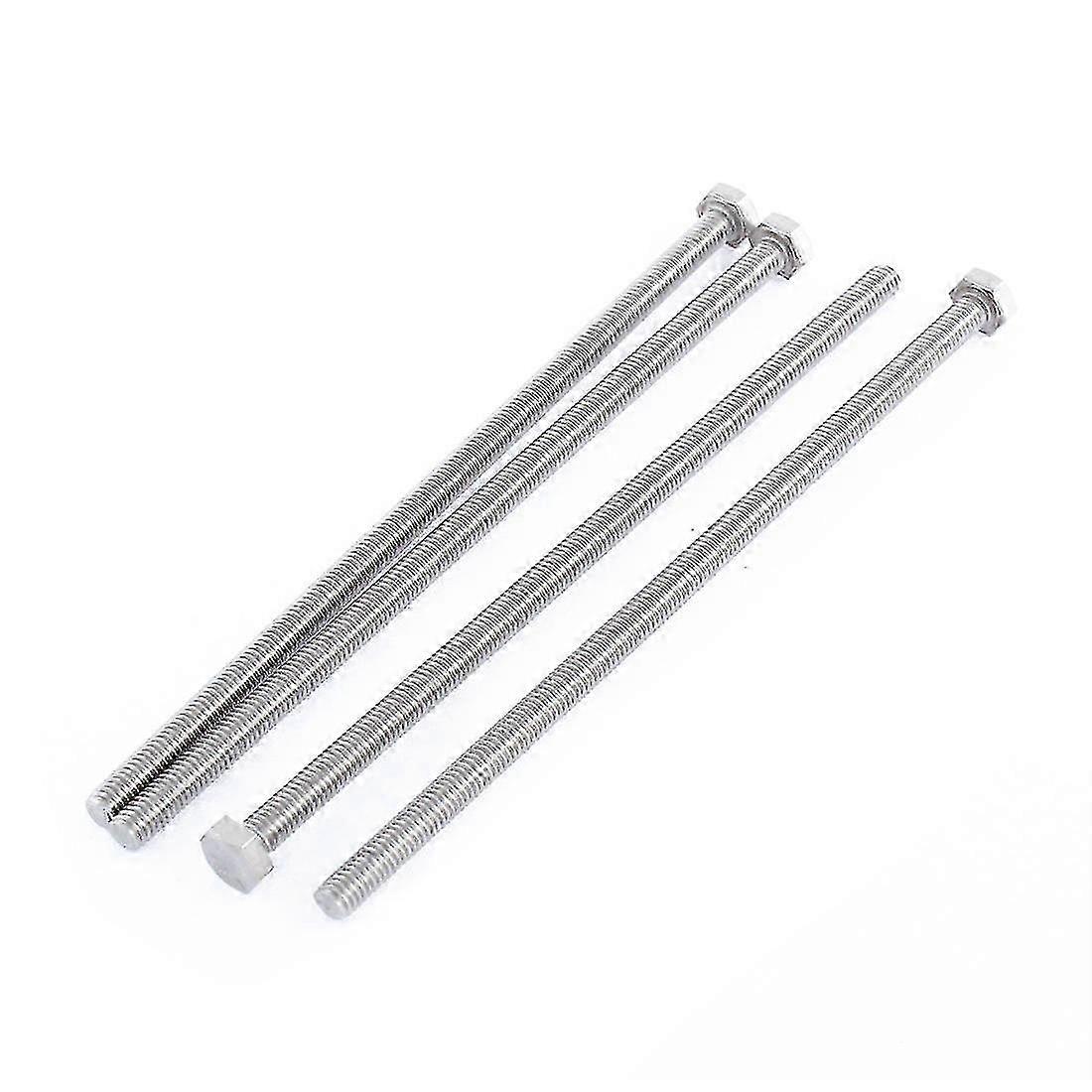 4 Pcs M6 150mm Machine Screws, Stainless Steel Hex Head Fully Threaded Bolt