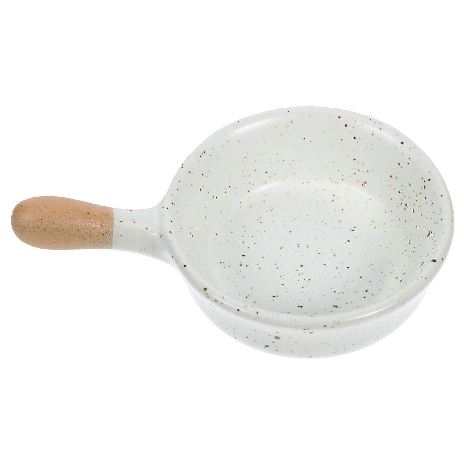 Ceramic Dipping Dish for Soy Sauce with Handle Single Piece