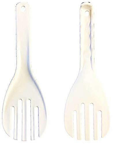 Large Plastic Rice Paddle 10.5 Inch with Grooved Surface and Ergonomic Handle for Sushi and Serving