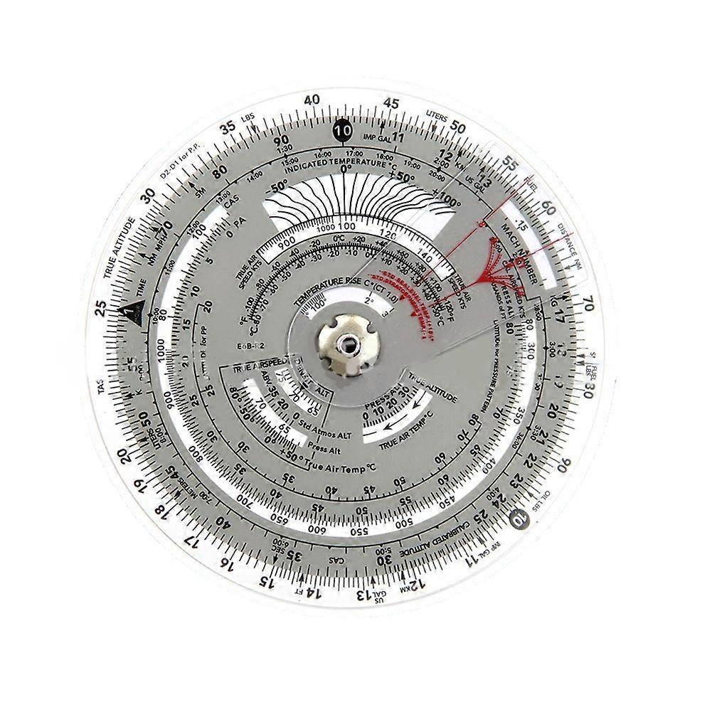 Flight Ruler Flight Computer Aviation Plotter Slide Rule for Aviation Flight Train Circular Navigation Calculation Ruler