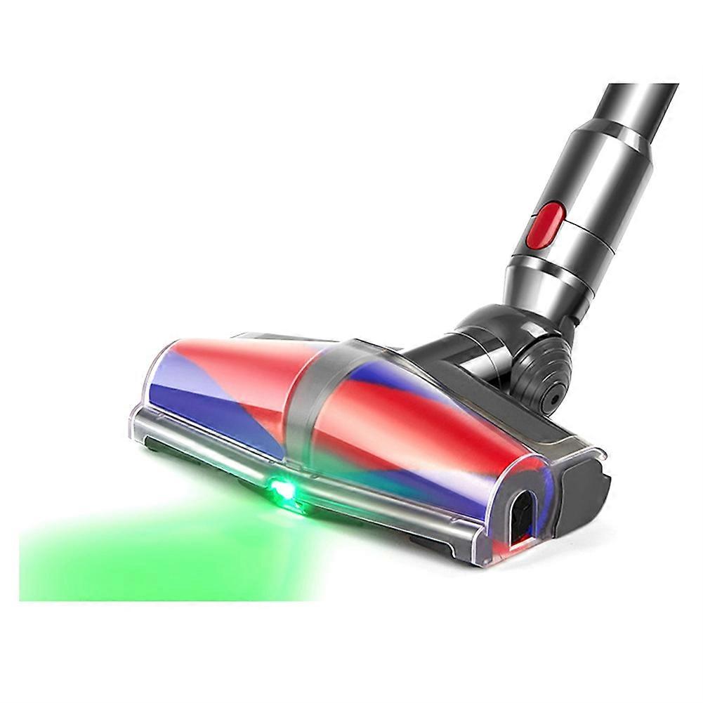 Dust Detect Vacuum Attachments for V15 V11 V10 V8 V7 Cleaner,Soft Roller Brush Replacement Parts with Green Ligh