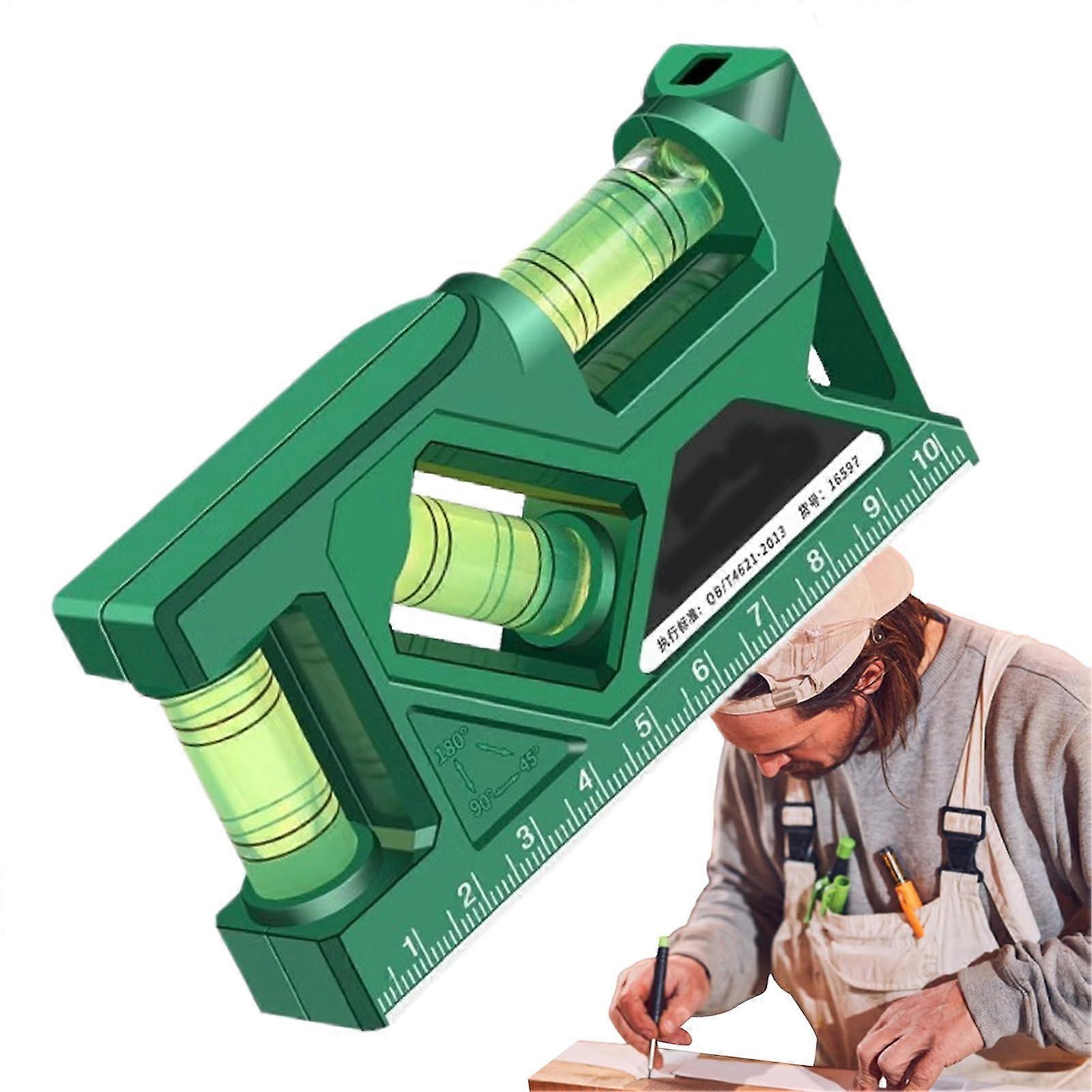 Magnetic Bubble Level Tool Accurate Horizontal Vertical Compact Spirit Level for Woodworking DIY