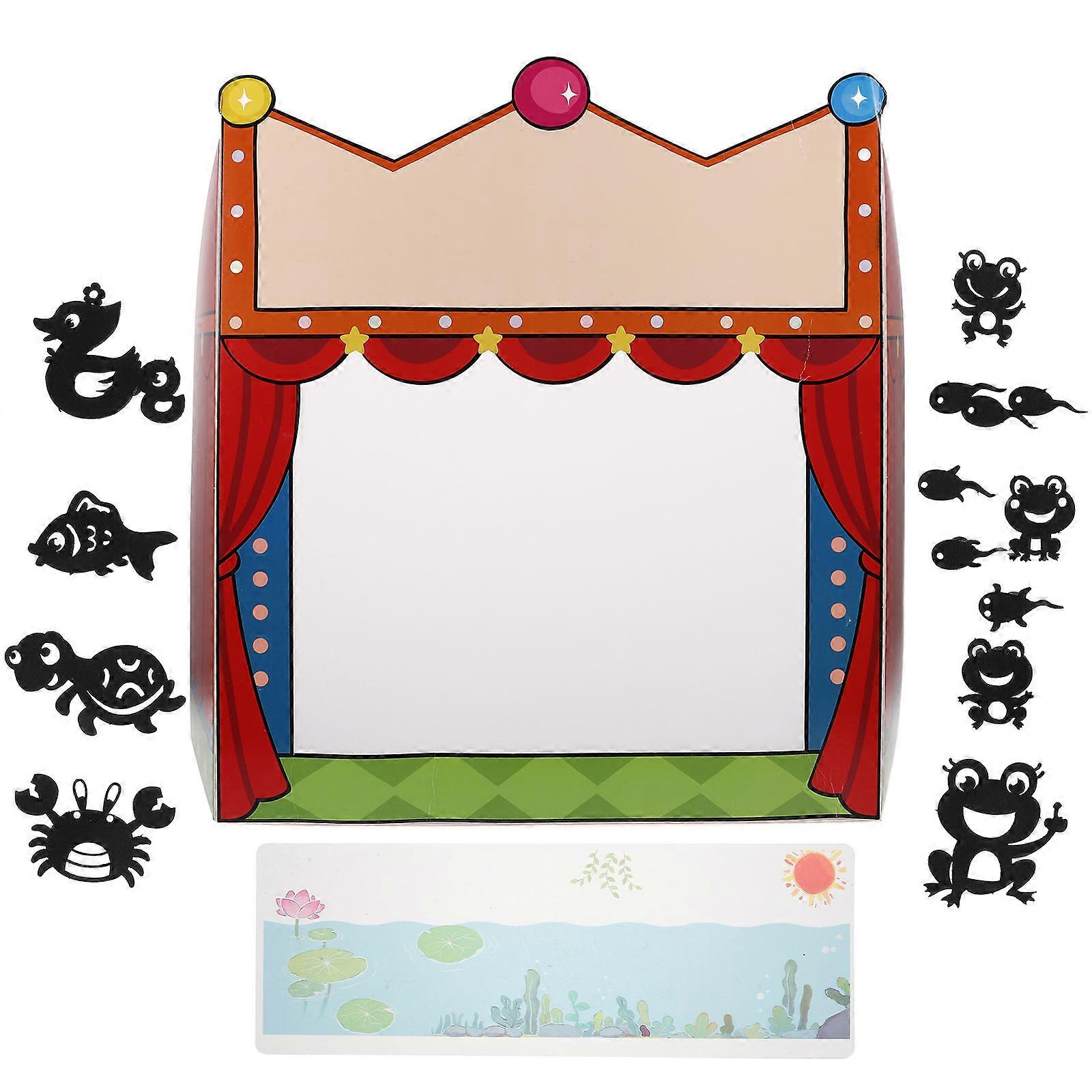 Creative DIY Puppet Kit with Shadow Puppet Accessories for Storytelling 1Set