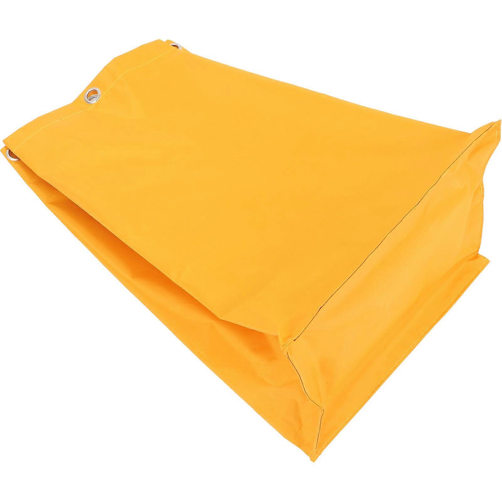Yellow Splashproof Cleaning Cart Bag for Commercial Use
