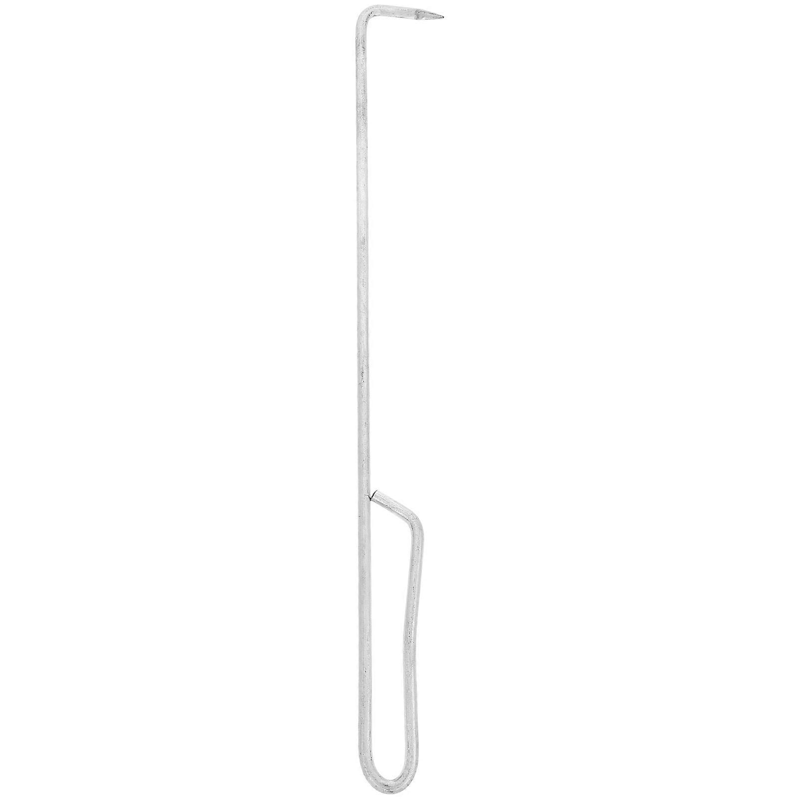 Iron Silver Skimmer Hook Tool for Multi Use 40Cm Pool Skimmer Basket Hook