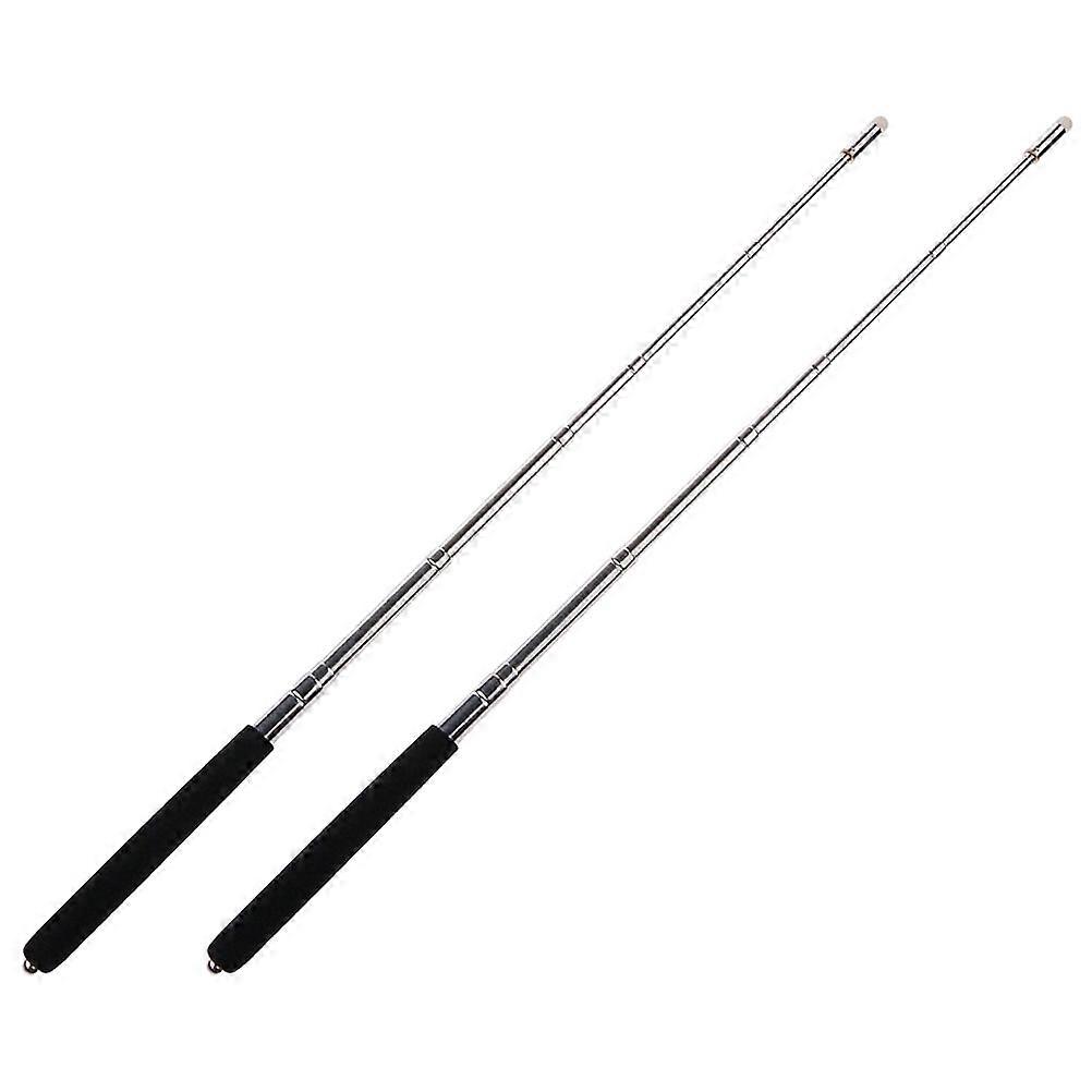 Masteelf 2pcs Telescopic Teachers Pointer Extendable Retractable Handheld Presenter Classroom Whiteboard Pointer