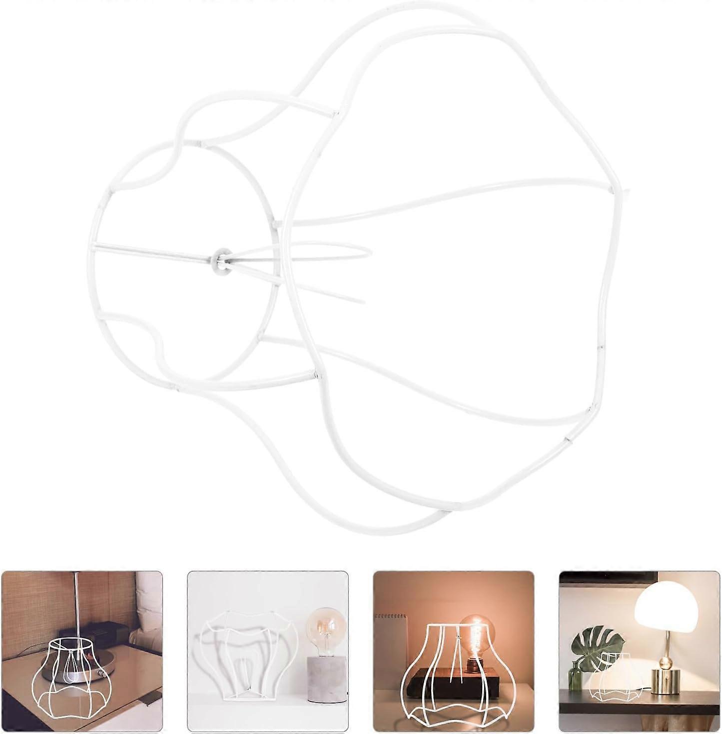 Rust Resistant Metal Lampshade Frame DIY Wire Shade for Table and Ceiling Light Fixtures