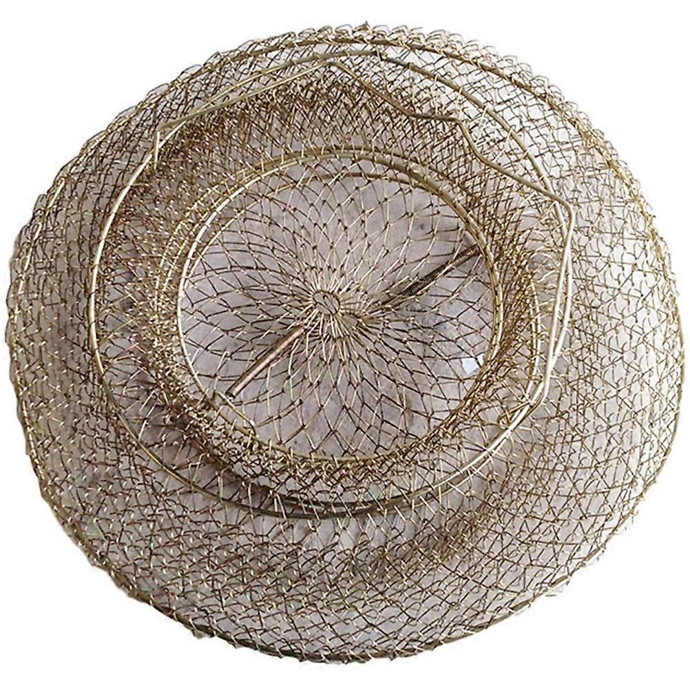 Fishing Metal Basket Fish Holder Basket Wilderness Survival Rectangular Galvanize Material 1Pcs